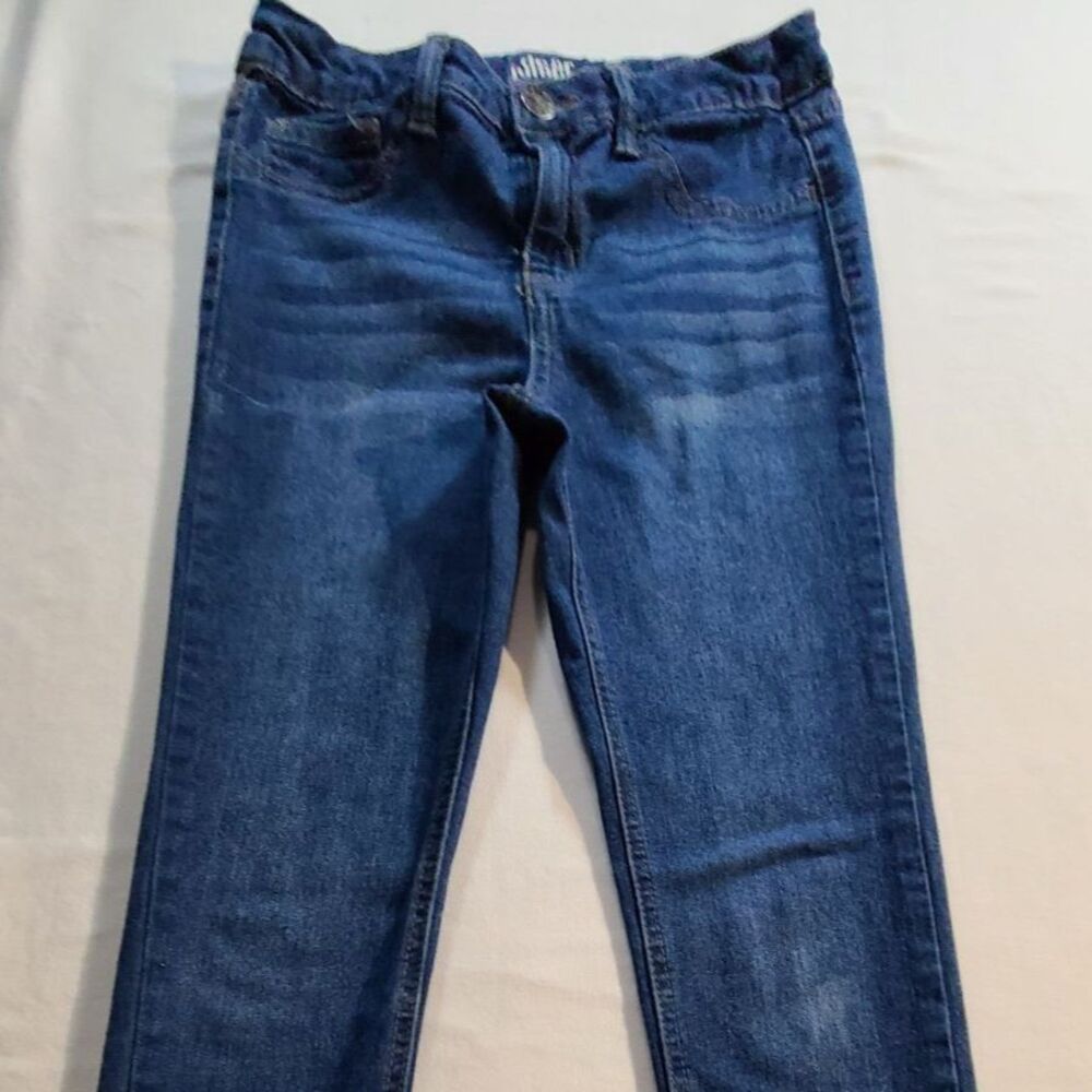 Dear Juniper Girls Size 10 Blue Jeans Straight Leg Stretch Denim
